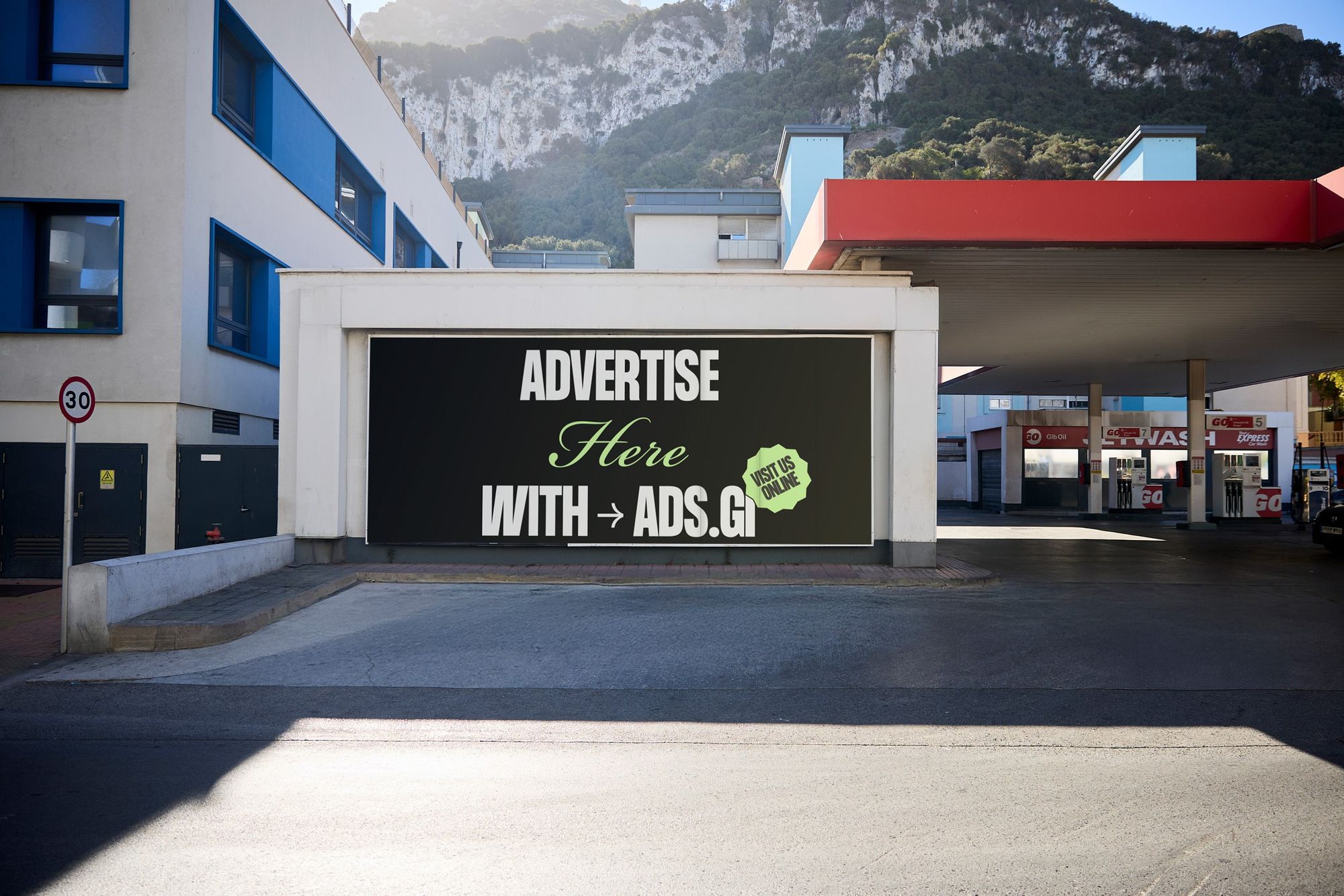Gib Oil Petrol Station Billboard