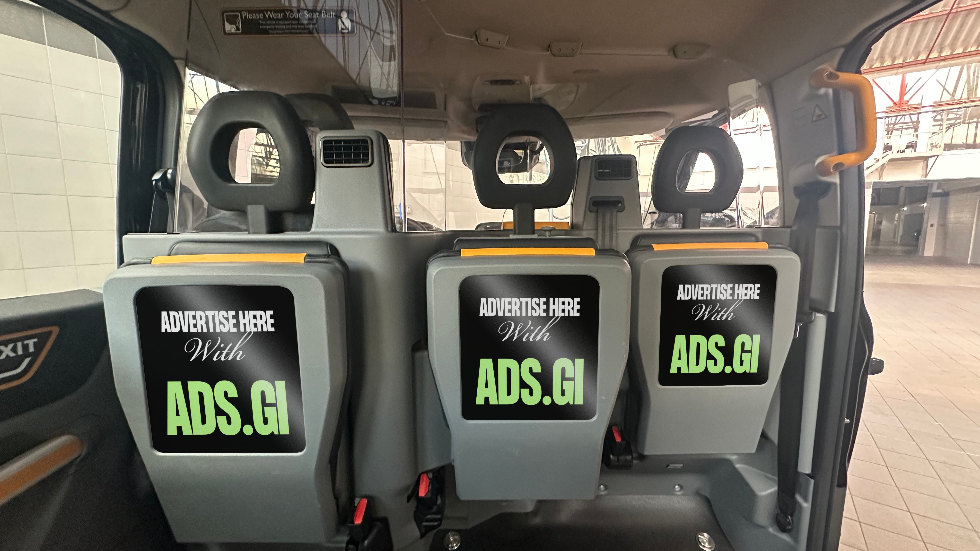 Gibraltar Black Cab Taxis (Interior)